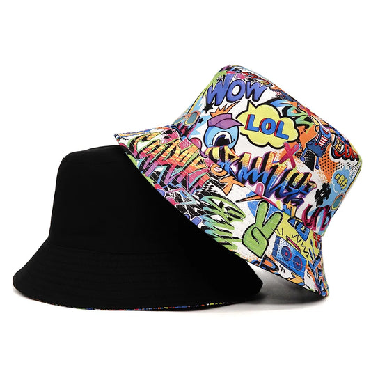 Graffiti Sunscreen Bucket Hats