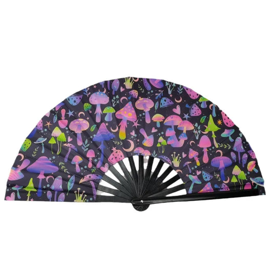UV Ink Printing Fluorescent Effect Cloth Fan