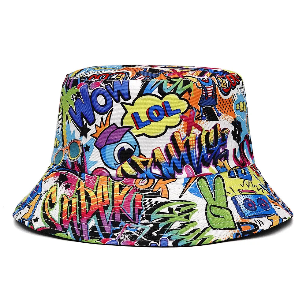 Graffiti Sunscreen Bucket Hats