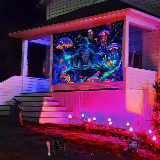 Mystic Wizard Psychedelic Tapestry