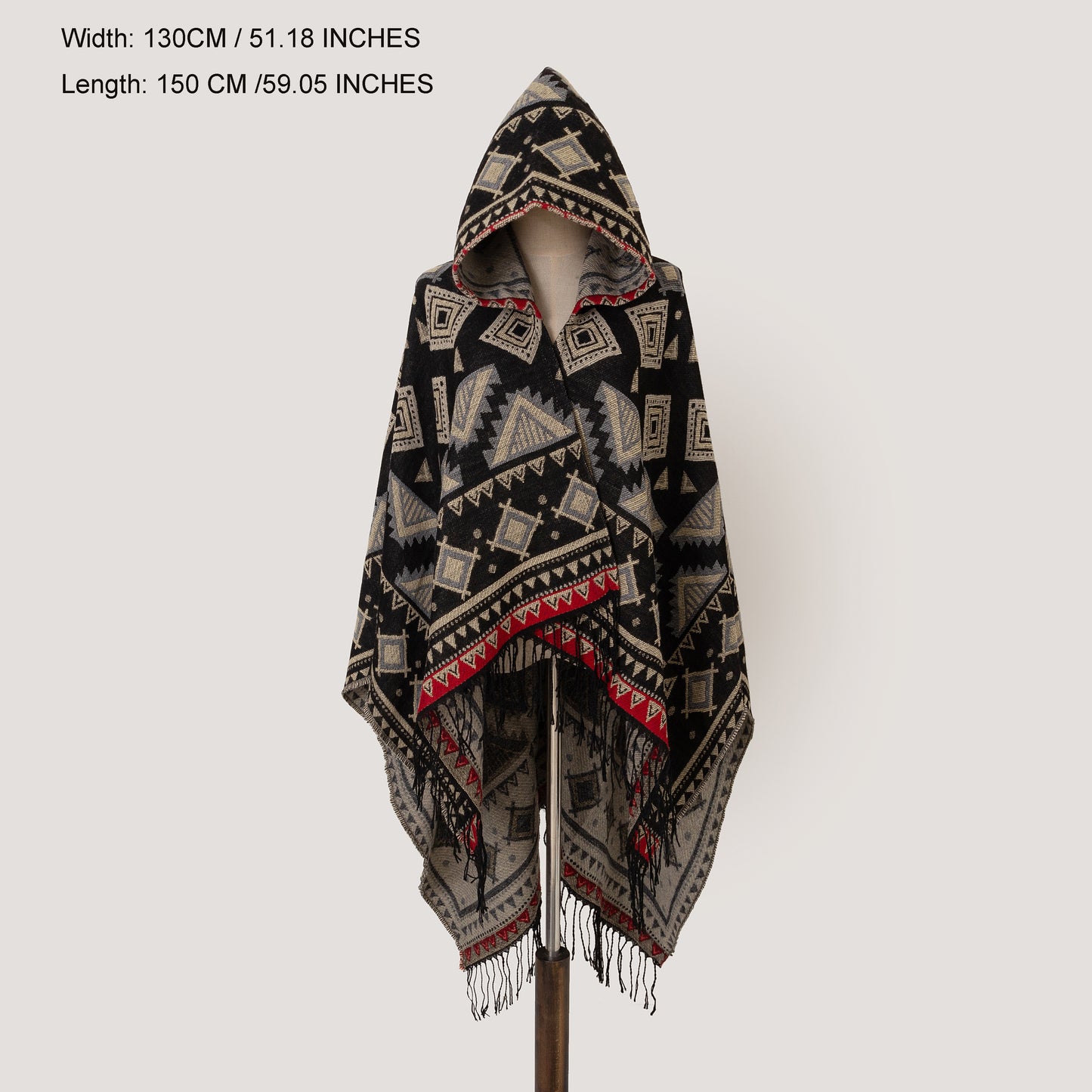 Hoodie Shawl Boho