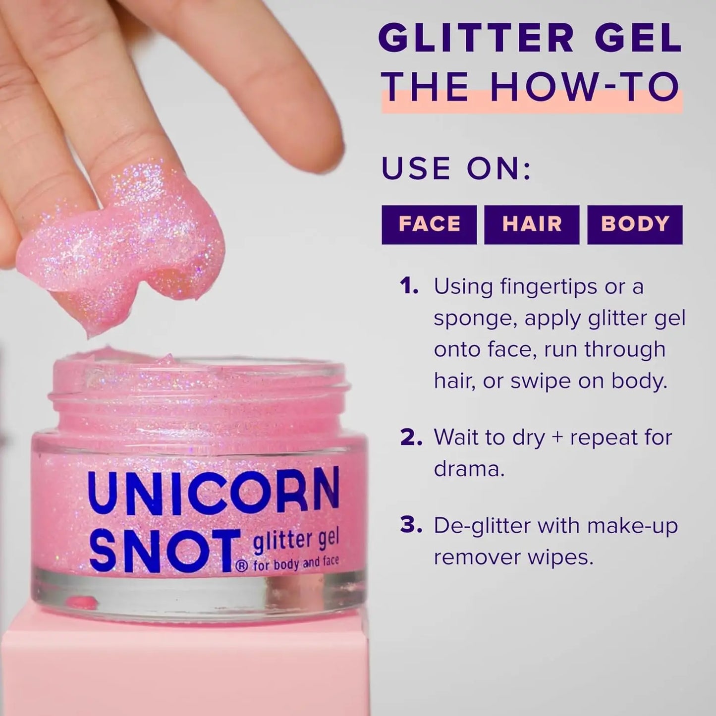 Unicorn Snot Holographic Glitter Gel