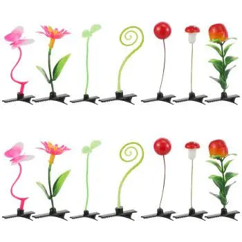 28pcs Simulation Plant Hair Clip