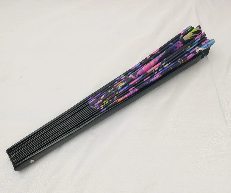 UV Ink Printing Fluorescent Effect Cloth Fan