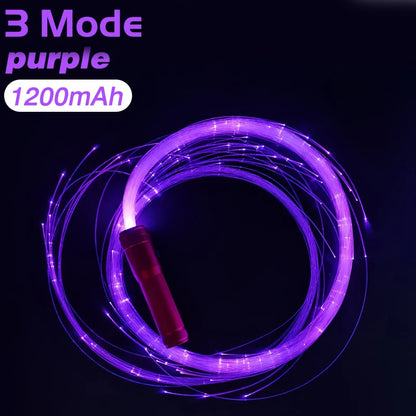 LED Fiber Optic Whip USB Rechargeable
