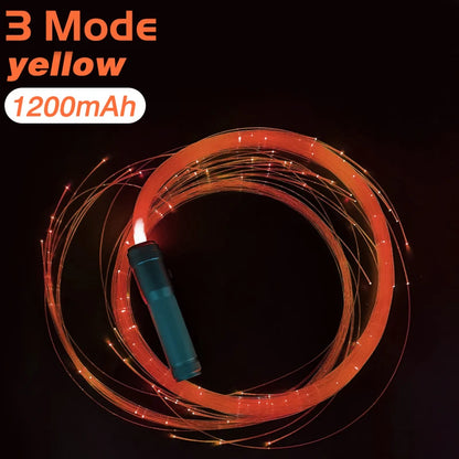 LED Fiber Optic Whip USB Rechargeable