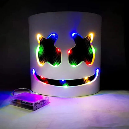 LED Neon Marshmallow Mask