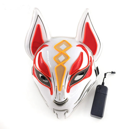 Colorful Light up Fox Face Mask LED