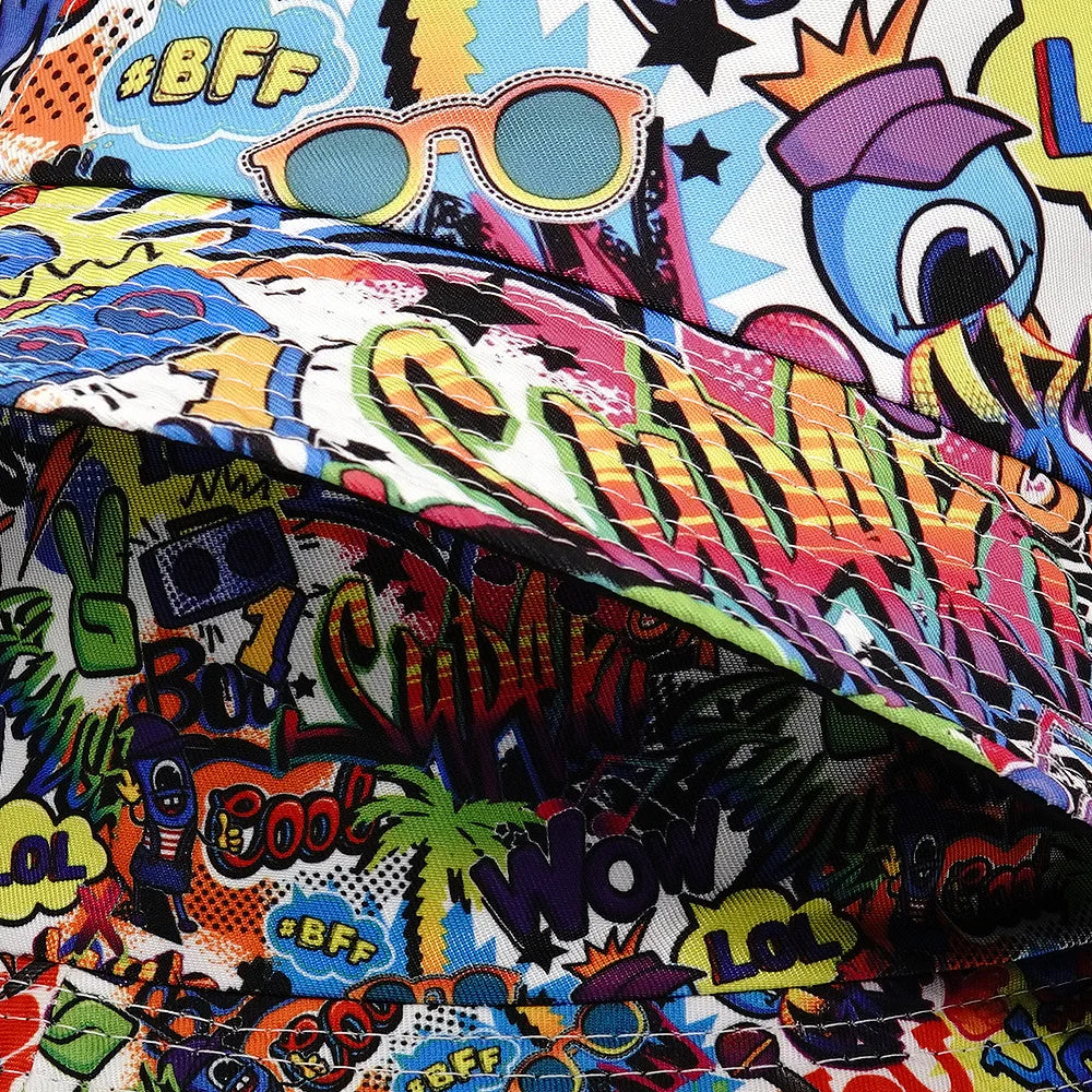 Graffiti Sunscreen Bucket Hats