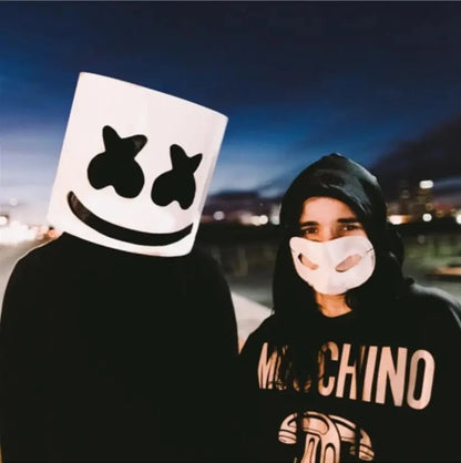 LED Neon Marshmallow Mask