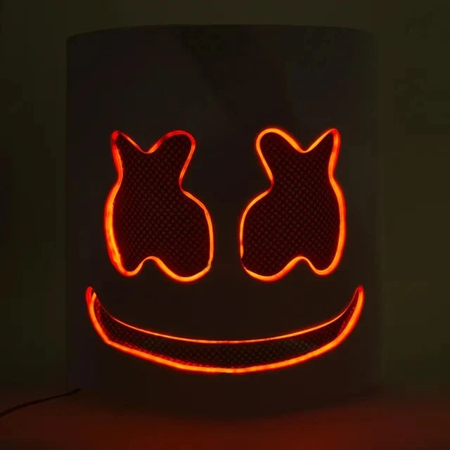 LED Neon Marshmallow Mask