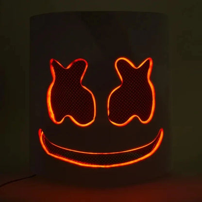 LED Neon Marshmallow Mask