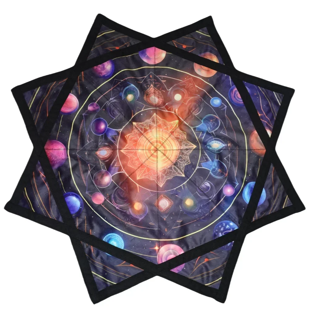 Flow star universe printed pattern double-sided printed UV purple