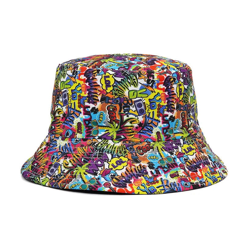 Graffiti Sunscreen Bucket Hats