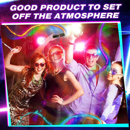 LED Fiber Optic Whip USB Rechargeable