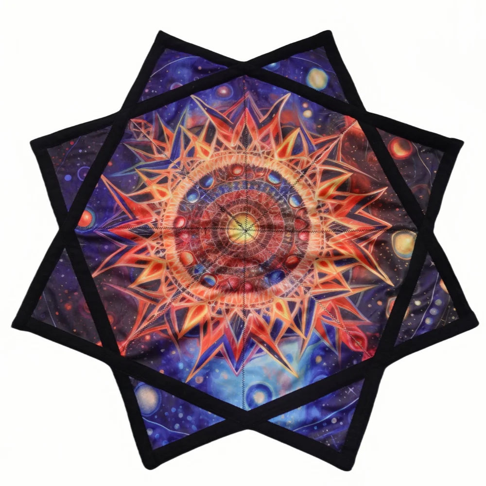 Flow star universe printed pattern double-sided printed UV purple