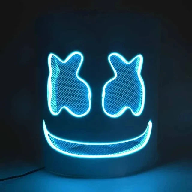 LED Neon Marshmallow Mask