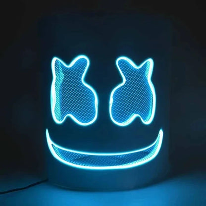 LED Neon Marshmallow Mask