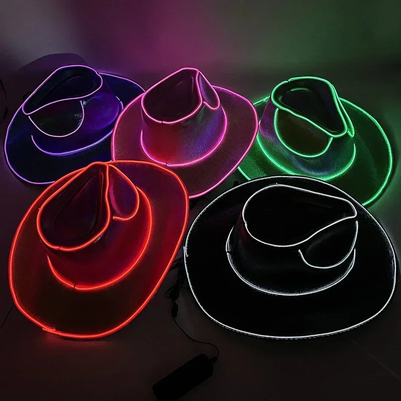 Cowboy/Cowgirl Hat with LED Light Up