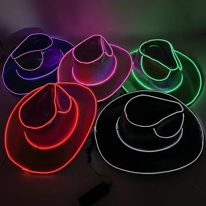 Cowboy/Cowgirl Hat with LED Light Up