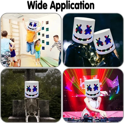 LED Neon Marshmallow Mask