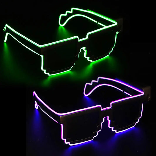 LED Light-up Glasses Wireless Glow in the Dark