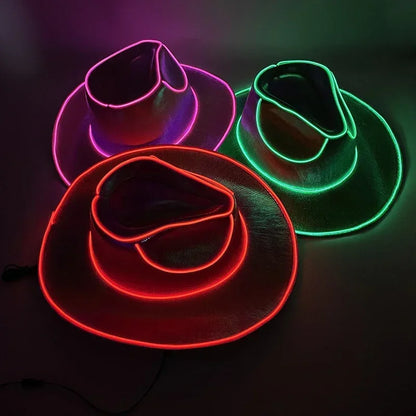 Cowboy/Cowgirl Hat with LED Light Up