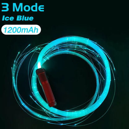 LED Fiber Optic Whip USB Rechargeable