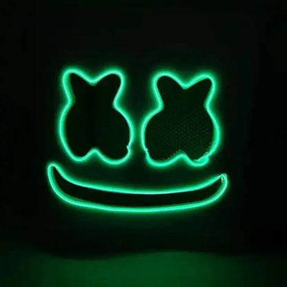 LED Neon Marshmallow Mask