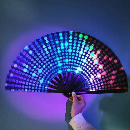 UV Ink Printing Fluorescent Effect Cloth Fan