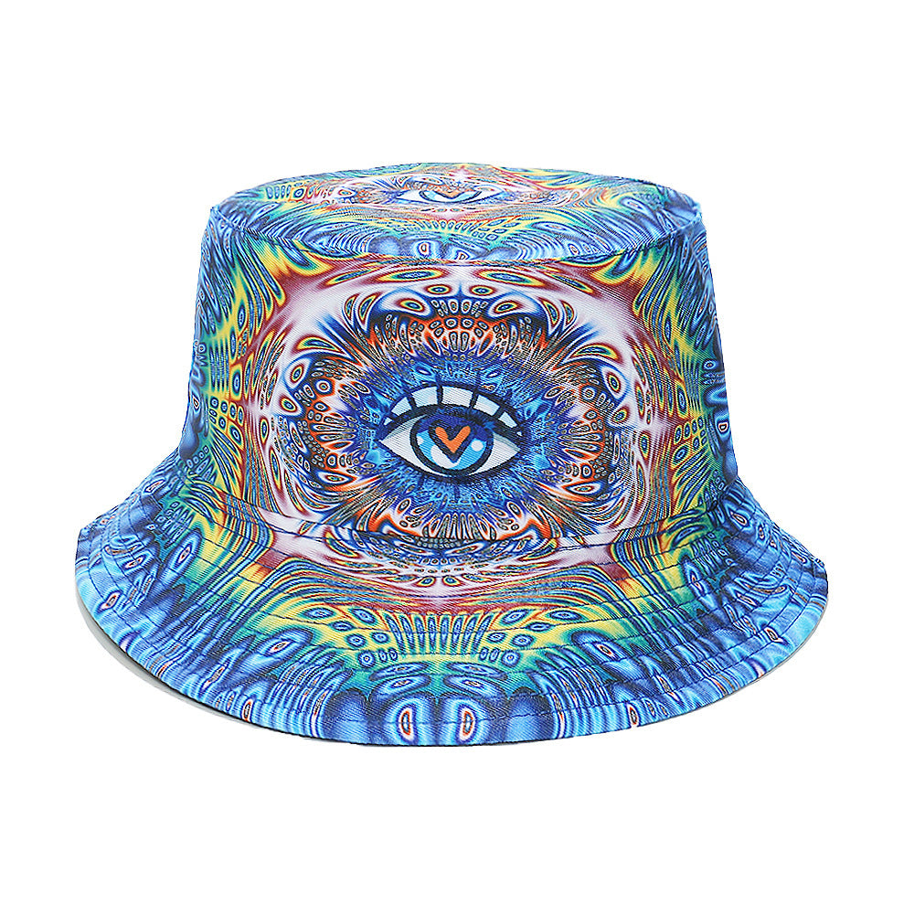 Reversible Bucket Hat 3D Eye Design