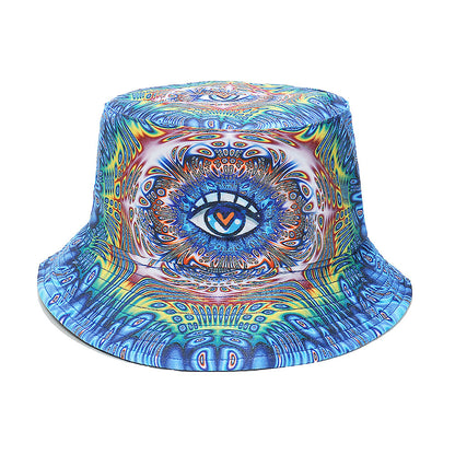 Reversible Bucket Hat 3D Eye Design